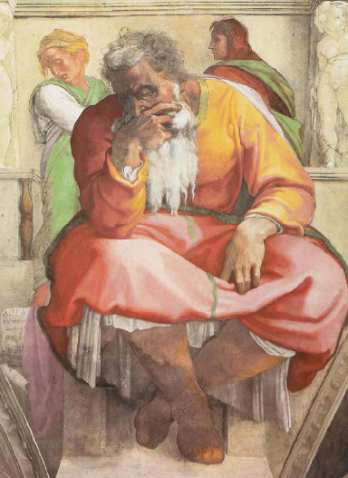 Jeremias, por Michelângelo (Capela Sistina)