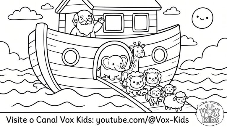 Arca de Noé para colorir - Vox kids